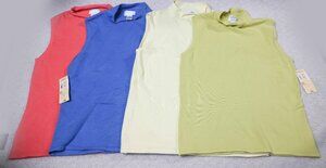 NWT Lot of 4 Preview Collection Sleeveless Mock Neck Knit Top Womens Size XL